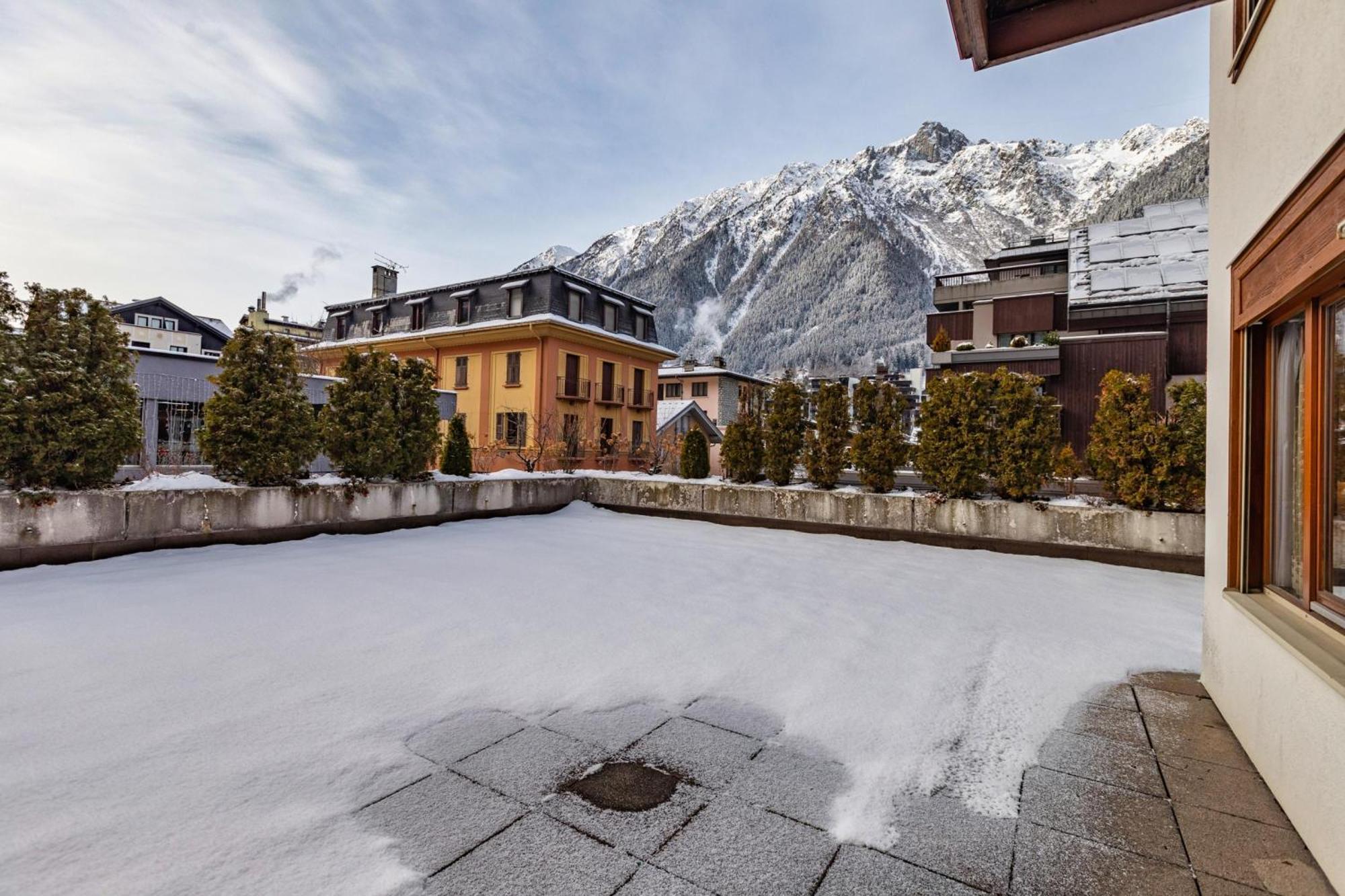 Duplex Aiguille Du Midi Large Terrasse - Happy Rentals Chamonix Dış mekan fotoğraf